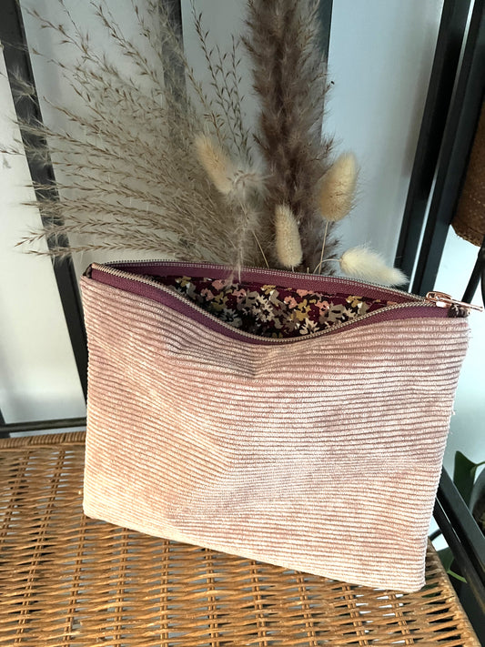 POCHETTE VELOURS Rose